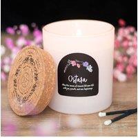 KDMD Ostara Fresh Linen Wheel of the Year Candle - Spring Renewal, Wax in White