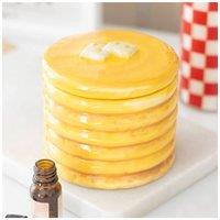 KDMD Pancake Stack Oil Burner with Star Cut-Outs - Cozy Fragrance Decor in Yellow