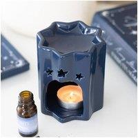 KDMD Blue Star Oil Burner for Fragrance & Serenity - Celestial Home Decor in Dark Navy
