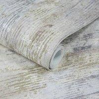 Grandeco Vincenzo Distressed Luxury Italian Plaster Wallpaper in Off-White