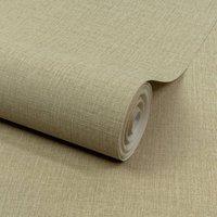Grandeco Boutique Trente Linen Effect Luxury Embossed Wallpaper in Light Green | Size: 1 Pack