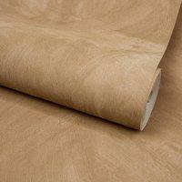 Grandeco Serra Rustic Limewash Chalk Paint Plaster Effect Textured Wallpaper in Medium Beige | Size: 1 Pack