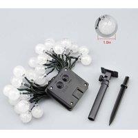 Lovii 30 LED Solar Powered Crystal Ball String Lights Outdoor in Warm White