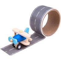 Bigjigs Toys Runway Track Sticker Tape - Removable Track Aeroplane Vehicle