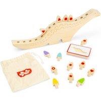 Bigjigs Toys Sequencing Dinosaur | Wooden Pattern & Sequence Toy in Natural