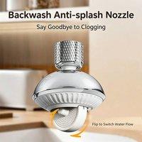 Obasyhig Flying Saucer Shaped Splash Proof Tap Booster in Silver