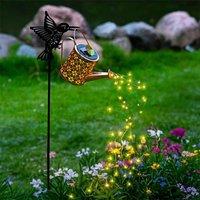 Obasyhig Solar Hollow Watering Can Ground Stake Light - Style 6