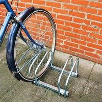 SPETLEK Steel Bike Parking Rack Floor Stand for Bicycle Cycle Storage in Metallic Silver