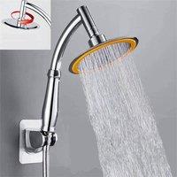 Nordara Large Chrome High Pressure Water Saving Filter Shower Head in Silver