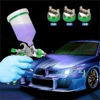 SPETLEK Spray Gun Kit Gravity Feed Car Paint Primer 1.4 1.7 2.0mm Nozzle 600ml in Silver
