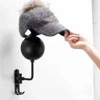 Nordara Wall Mount Motorcycle Helmet Rack Holder 180 Display Hook Hanger in Black