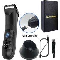 Nordara Waterproof Electric Body Shaver, Men's Hair Ball Trimmer in Black