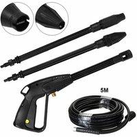 Nordara High Pressure Washer Spray Gun, Jet Wand & 5M Hose Kit in Black