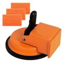 EONLION Floor Gap Fixer Tool Suction Cup for Laminate Vinyl Flooring in Orange