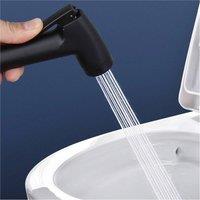 SPETLEK Handheld Bidet Sprayer Toilet Shower Hose Kit in Black