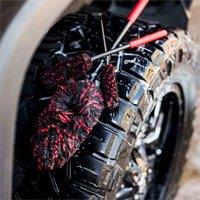 SPETLEK 3PCS Alloy Wheel Cleaning Brush Set Woolies for Car Rims