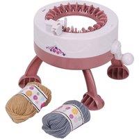 Nordara 22 Needle DIY Knitting Machine Loom For Making Scarves Hats Sweaters in Pink