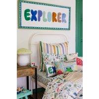 Wee Blue Bell 'Garden Explorer' Fitted Sheet in Green | Size: Single