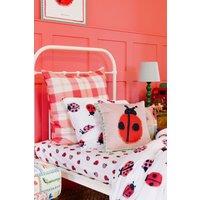 Wee Blue Bell 'Ladybird' Fitted Sheet in Red | Size: Single