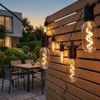 Garden Greatness Vintage Filament Solar String Lights
