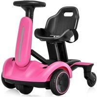 Costway 360 Spin Kids Ride on Drift Car Children 6V Electric Go Kart Toys in Pink