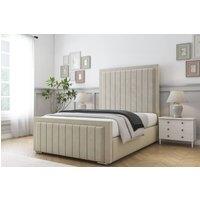 Comfort Beds Emperor Plush Bed Frame - 50 Upholstered Headboard in Cream | Size: Super King