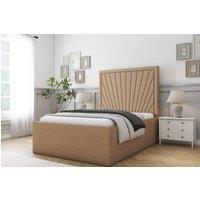 Comfort Beds Kensington Dumfries Bed Frame - 50 Upholstered Headboard in Light Brown | Size: Super King