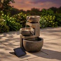 Garden Greatness Genoa Cascade Solar Garden Water Feature