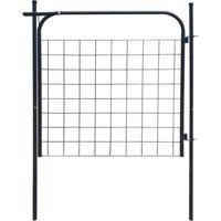 Berkfield Home Garden Fence Gate 100x100 cm Anthracite