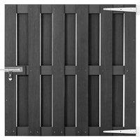 Berkfield Home Garden Gate WPC 100x100 cm Grey