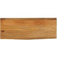 Berkfield Home Table Top Live Edge 90x30x2.5 cm Solid Wood Mango in Brown