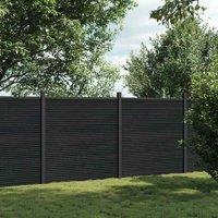 Berkfield Home Fence Panel Grey 353x186 cm WPC