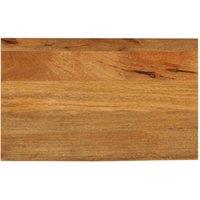 Berkfield Home Table Top Live Edge 60x40x2.5 cm Solid Wood Mango in Brown