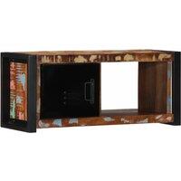 Berkfield Home TV Cabinet 80x30x35 cm Solid Wood Reclaimed in Brown | Size: 80 x 30 x 35 cm