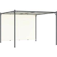 Berkfield Home Pergola with Adjustable Roof Cream White 3x3 m Steel
