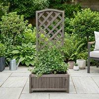 Garden Greatness Capri Lattice Wooden Planter Garden