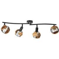 Netlighting Java Ceiling Spotlight Bar Black 4x E14