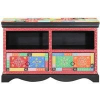 Berkfield Home Media Storage Cabinets & Racks Multicolour Wood Medium in Black