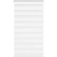 Berkfield Home Zebra Blind White 85x100 cm Fabric Width 80.9 cm Polyester