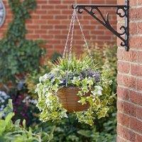 Garden Greatness Regal Lilac Bloom Artificial Hanging Basket