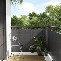 Berkfield Home Balcony Screen Anthracite 300x80 cm Poly Rattan