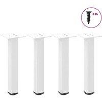 Berkfield Home Coffee Table Legs 4 pcs White 30-32 cm Steel