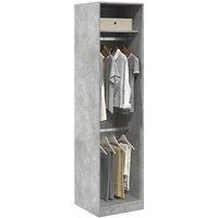 Berkfield Home Wardrobe Concrete Grey 50x50x200 cm Engineered Wood | Size: 50 x 50 x 200 cm