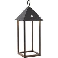 Netlighting Hoot Large Integrated LED Table Lamp Matt Black Clear Glass IP44