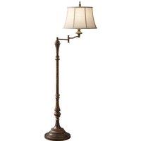 Netlighting Gibson 1 Light Floor Lamp Antique Brown E27
