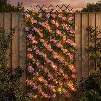 Garden Greatness Solar InLit Pink Blossom Garden Trellis