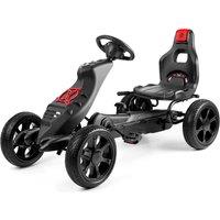 Xootz Venom Pedal Go Kart Ride on Race Car With Gears Handbrake & Adjustable Seat & in Black