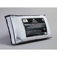 Early's of Witney 'Back Sleeper' Twin Pack Pillows in White