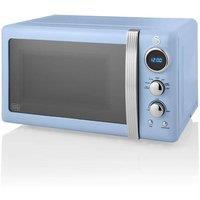 Swan 800W Digital Microwave in Blue