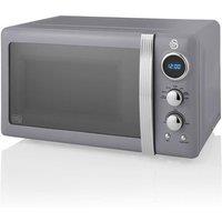Swan 800W Digital Microwave in Grey